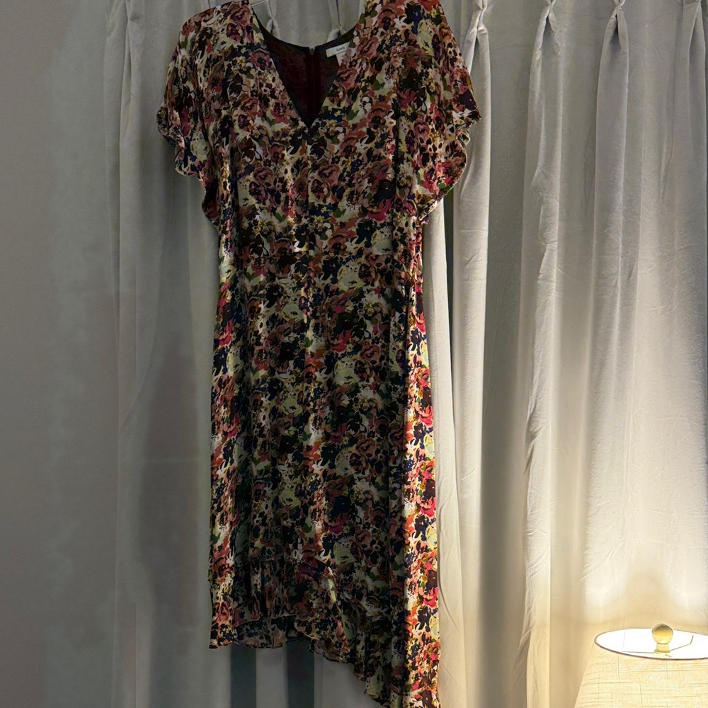 Lewit Floral High Low Dress - Multicolor